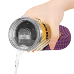 personalized los angeles lakers chevron stripes purple skinny tumbler best selling 1.webp