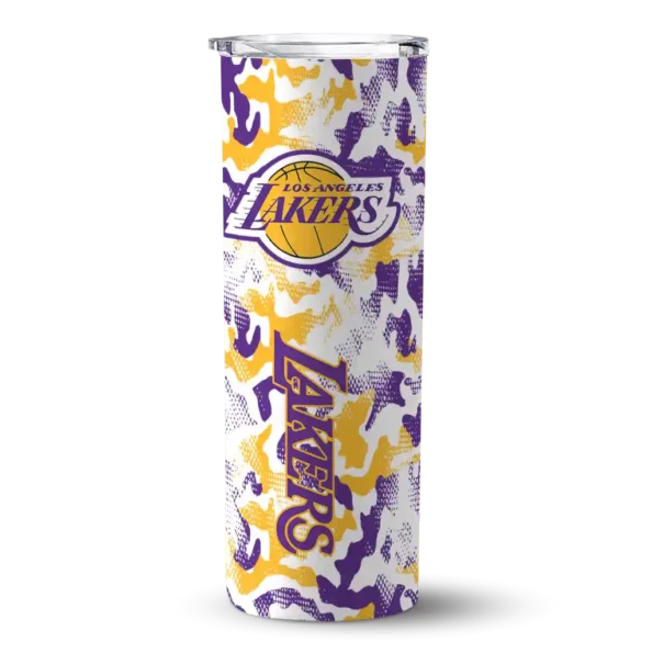 personalized los angeles lakers claw marks purple white skinny tumbler best selling 1.webp