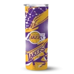 personalized los angeles lakers helmet clash purple skinny tumbler best selling 1.webp