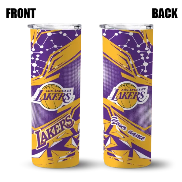 personalized los angeles lakers helmet clash purple skinny tumbler fashion forward.webp