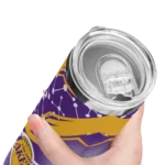 personalized los angeles lakers helmet clash purple skinny tumbler best selling 1.webp