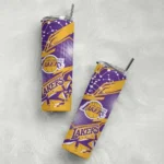 personalized los angeles lakers helmet clash purple skinny tumbler best selling 1.webp
