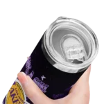 personalized los angeles lakers rose romance purple black skinny tumbler best selling 1.webp