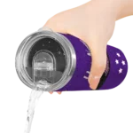 personalized los angeles lakers star cluster purple skinny tumbler best selling 1.webp