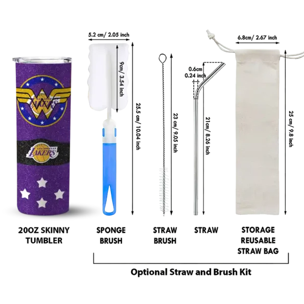 personalized los angeles lakers star cluster purple skinny tumbler new arrival.webp