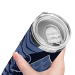 personalized memphis grizzlies camo texture blue skinny tumbler best selling 1.webp