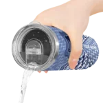 personalized memphis grizzlies monogram burst blue white skinny tumbler best selling 1.webp
