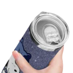 personalized memphis grizzlies snoopy attitude blue skinny tumbler best selling 1.webp