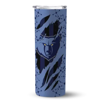 personalized memphis grizzlies star pop blue black skinny tumbler best selling 1.webp