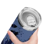 personalized memphis grizzlies star pop blue black skinny tumbler best selling 1.webp