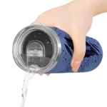 personalized memphis grizzlies star pop blue black skinny tumbler best selling 1.webp