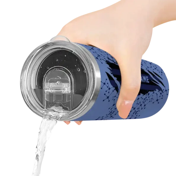 personalized memphis grizzlies star pop blue black skinny tumbler latest model.webp