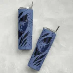 personalized memphis grizzlies star pop blue black skinny tumbler best selling 1.webp