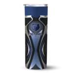 personalized memphis grizzlies superman emblem blue black skinny tumbler best selling 1.webp