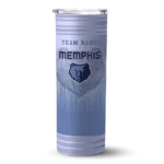 personalized memphis grizzlies swirl texture blue skinny tumbler best selling 1.webp