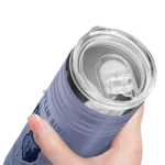 personalized memphis grizzlies swirl texture blue skinny tumbler best selling 1.webp