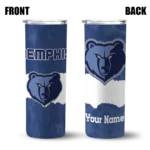 personalized memphis grizzlies torn band blue white skinny tumbler best selling 1.webp