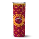 personalized miami heat camo streak red skinny tumbler best selling 1.webp