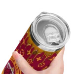 personalized miami heat camo streak red skinny tumbler best selling 1.webp