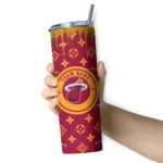 personalized miami heat camo streak red skinny tumbler best selling 1.webp