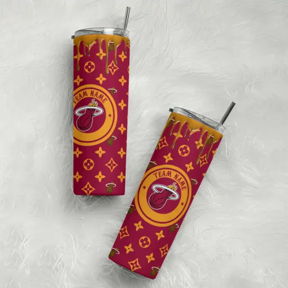 personalized miami heat camo streak red skinny tumbler top rated.webp