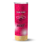 personalized miami heat starburst tiles red skinny tumbler best selling 1.webp