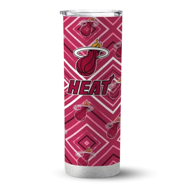personalized miami heat zipper leopard red skinny tumbler best selling 1.webp