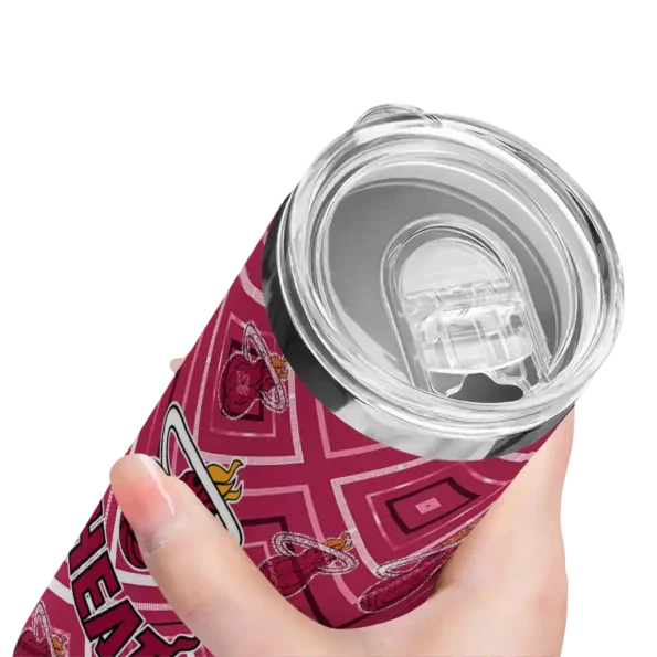 personalized miami heat zipper leopard red skinny tumbler high quality.webp