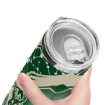 personalized milwaukee bucks helmet clash green skinny tumbler best selling 1.webp