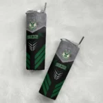 personalized milwaukee bucks hexagon honeycomb green black skinny tumbler best selling 1.webp