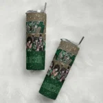 personalized milwaukee bucks kiss band cream skinny tumbler best selling 1.webp