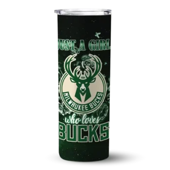 personalized milwaukee bucks rose romance green black skinny tumbler best selling 1.webp