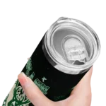 personalized milwaukee bucks rose romance green black skinny tumbler best selling 1.webp