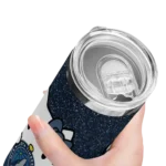 personalized minnesota timberwolves hello kitty midnight blue black skinny tumbler best selling 1.webp