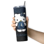 personalized minnesota timberwolves hello kitty midnight blue black skinny tumbler best selling 1.webp
