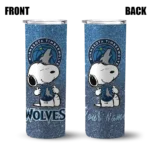 personalized minnesota timberwolves snoopy attitude midnight blue skinny tumbler best selling 1.webp