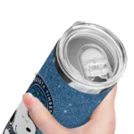 personalized minnesota timberwolves snoopy attitude midnight blue skinny tumbler best selling 1.webp
