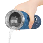 personalized minnesota timberwolves snoopy attitude midnight blue skinny tumbler best selling 1.webp