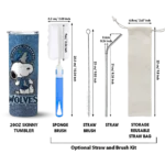 personalized minnesota timberwolves snoopy attitude midnight blue skinny tumbler best selling 1.webp