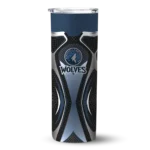personalized minnesota timberwolves superman emblem midnight blue black skinny tumbler best selling 1.webp