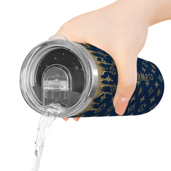 personalized new orleans pelicans camo streak navy skinny tumbler latest model.webp