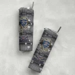 personalized new orleans pelicans chevron v navy gray skinny tumbler best selling 1.webp