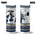 personalized new orleans pelicans snoopy dog navy white skinny tumbler best selling 1.webp