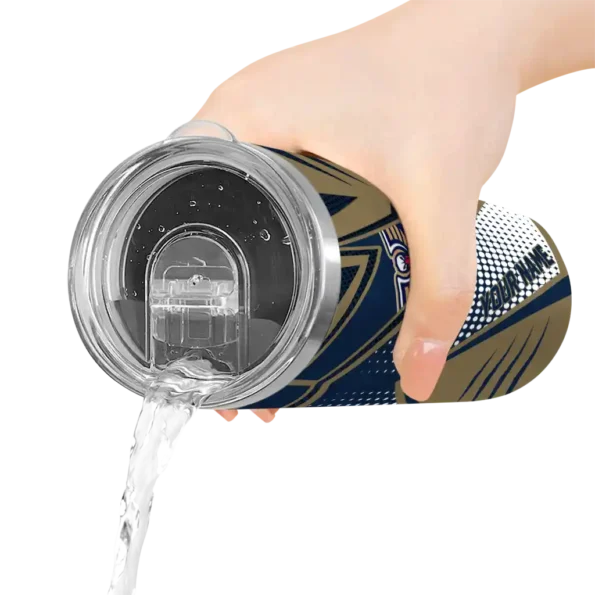 personalized new orleans pelicans web stripes navy white skinny tumbler latest model.webp