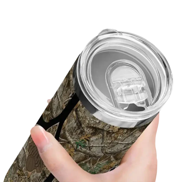 personalized new york knicks antler flow camo skinny tumbler high quality.webp