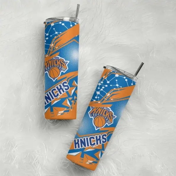 personalized new york knicks helmet clash blue skinny tumbler top rated.webp