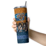 personalized new york knicks kiss band orange skinny tumbler best selling 1.webp