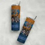 personalized new york knicks kiss band orange skinny tumbler best selling 1.webp