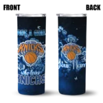 personalized new york knicks rose romance blue black skinny tumbler best selling 1.webp