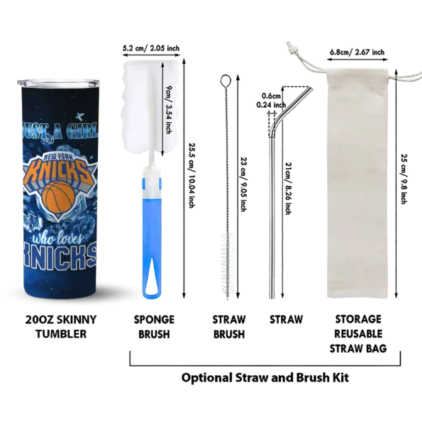 personalized new york knicks rose romance blue black skinny tumbler new arrival.webp